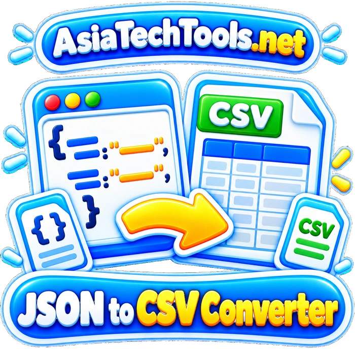 JSON to CSV Converter illustration